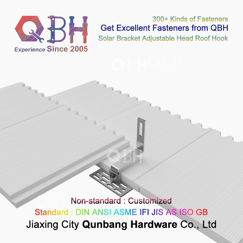 Qbh Customized Civil Commercial Industrial Solar Power Energy Roofing Roof Sloping Tilting Mounting Panel Bracket System Object Photovoltaic PV Solar Product