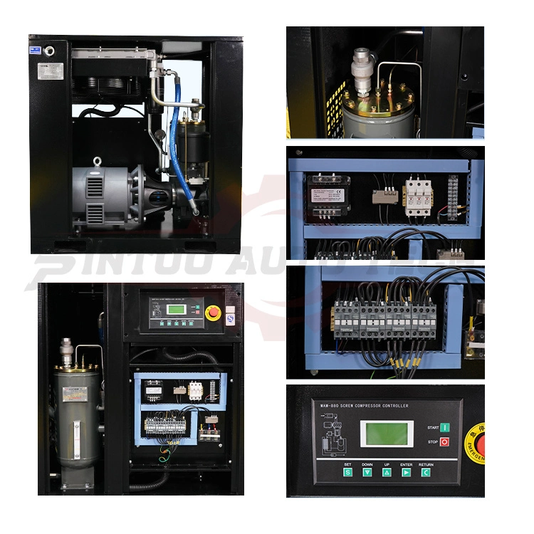 Low Price Twin-Screw Closed Type Auto Industrial Air Compressor