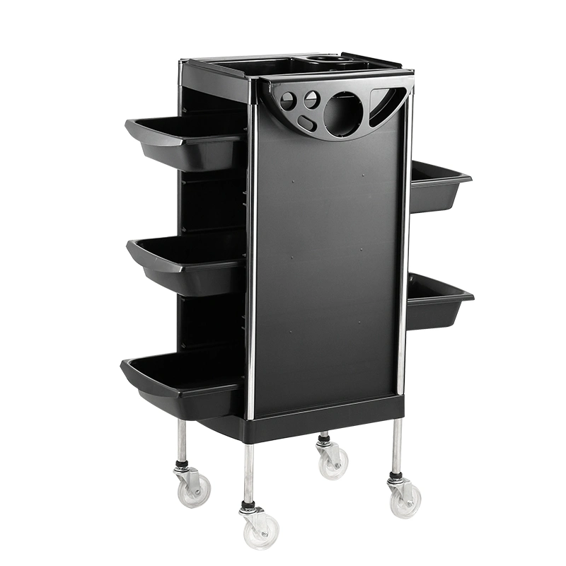 2022 Hot Sale Salon Trolley Cart with Wheels and Handle, 6 Drawer Rolling Cart