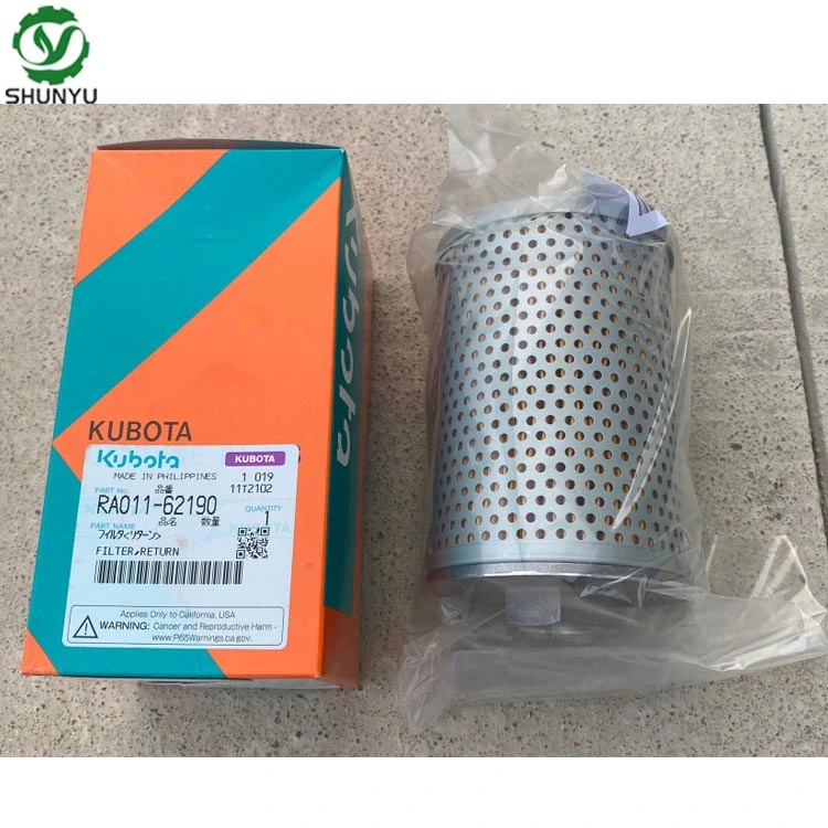 Kubota Excavator Parts U15 U17 U20 Spare Parts Ra011-62190 Filter Return for Sales