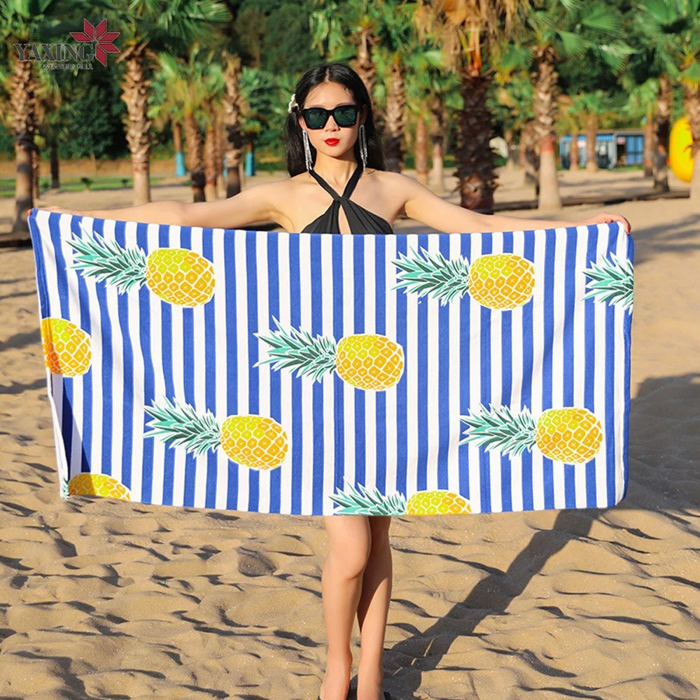 High quality/High cost performance  Reactive Printing Quick Dry 100% Polyester Microfiber Beach Towel