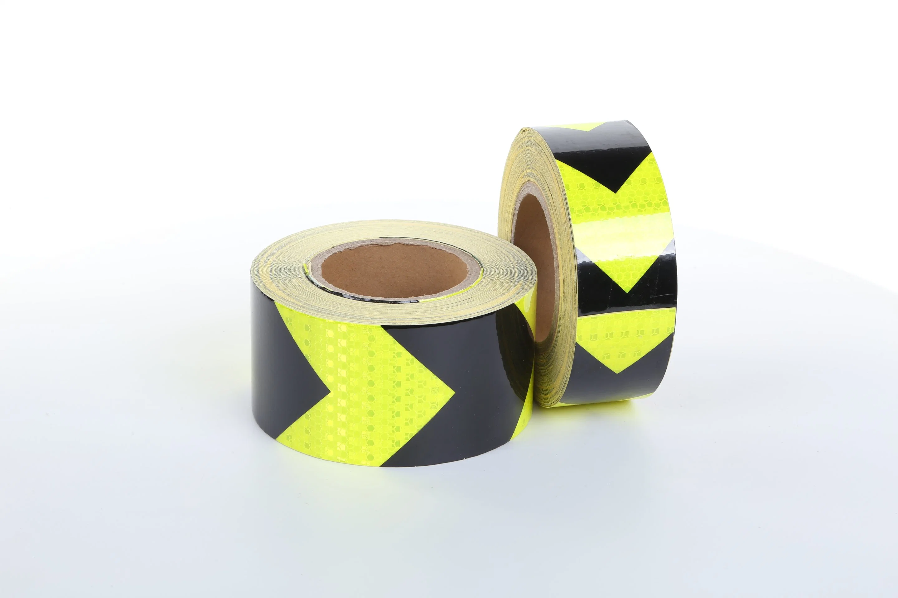 Fluorescent Green Black Arrow Reflective Tape