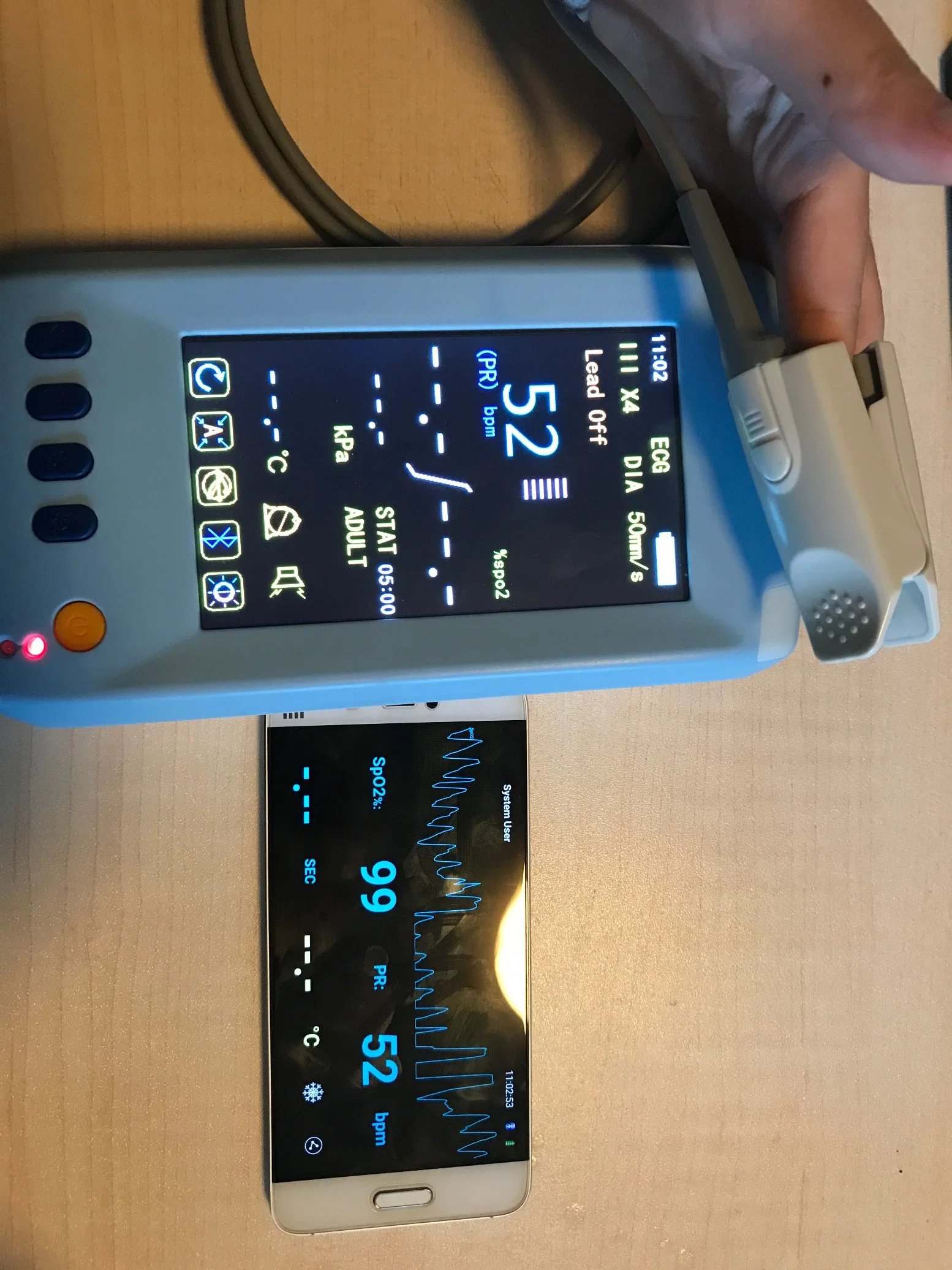 Bluetooth and Touch Screen Ambulance Medical Patient Monitor