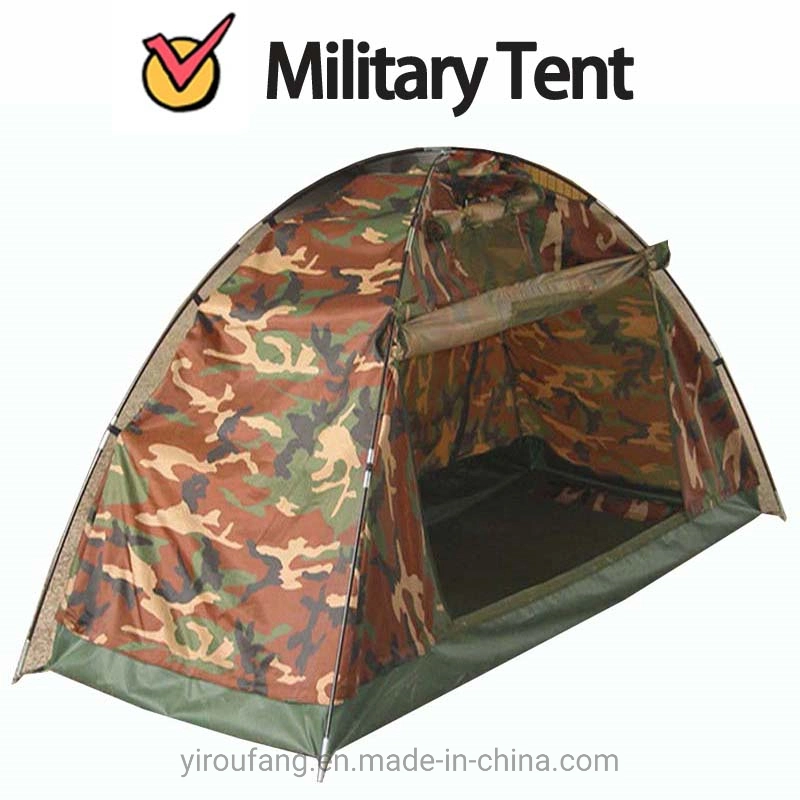 China Relief Shelter Tent Camouflage Tear-Resistant Fabric Suitable for Large Crowds Gathering Waterproof Portable Military Style Tent Canvas 2 Person Tents