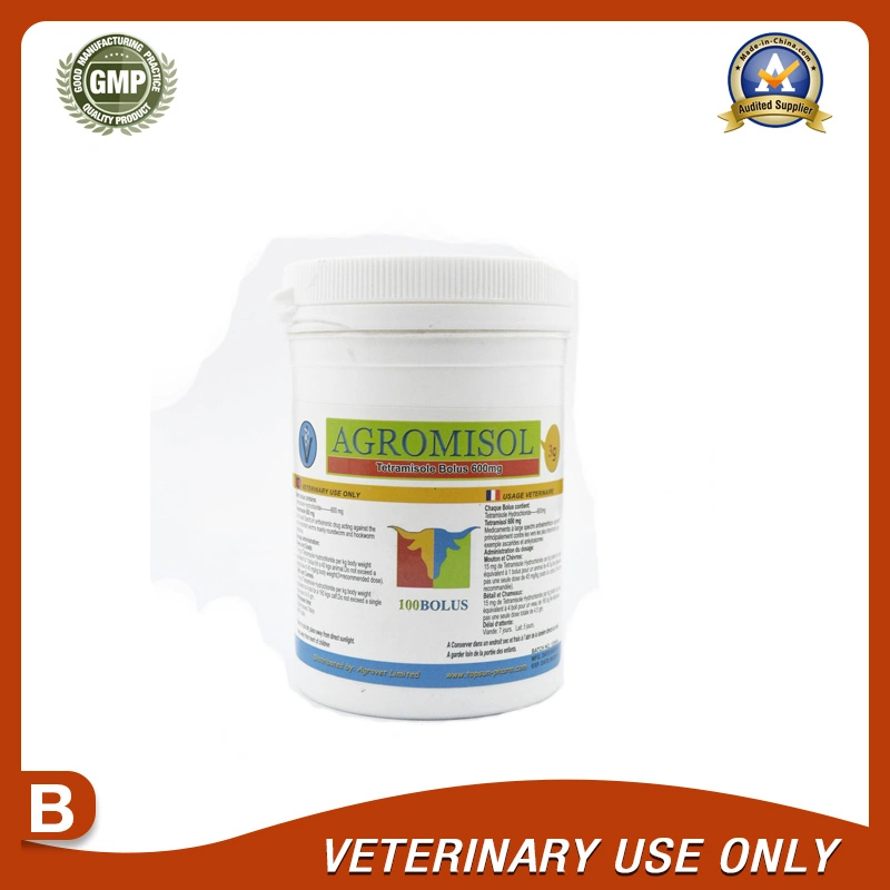 Médicaments vétérinaires de Tetramisole Bolus 600mg