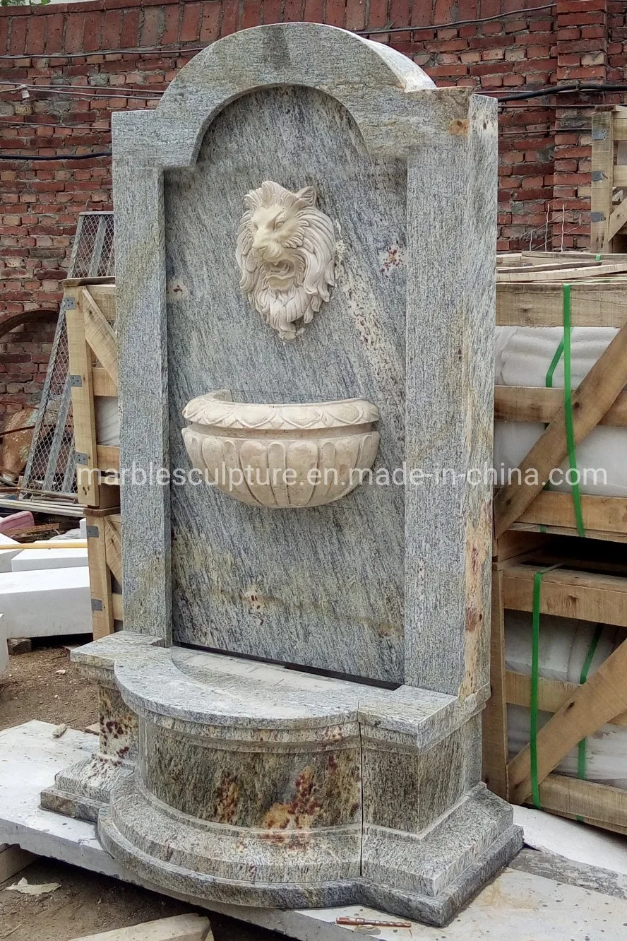 Hand Carved Lion Head Wall Fountain (SY-WF004)