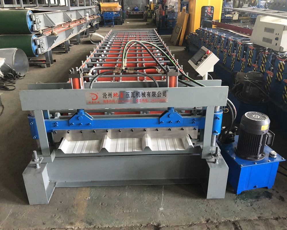 Color Steel Trapezoidal Roof Sheet Roll Forming Machine/ Ibr Rib Steel Cold Roll Forming Machinery