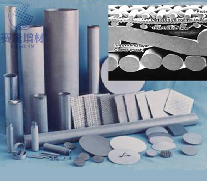 Porous Titanium Sintered Filter Tube, Plate