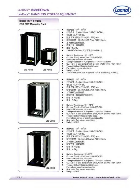 Leenol ESD Light Duty Storage Rack Trolley