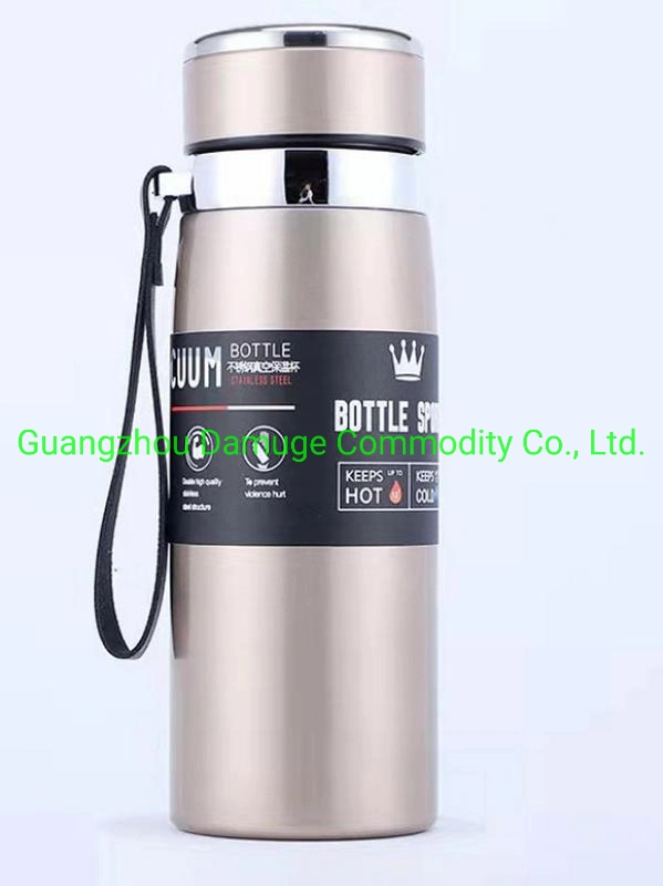 2021custom Creative Wholesale/Supplier 500ml 800ml 1000ml Camping Water Bottle Insulated Termo Stainless Steel Tea Coffee Vacuum Mug Flask Thermo Cups with Filter
