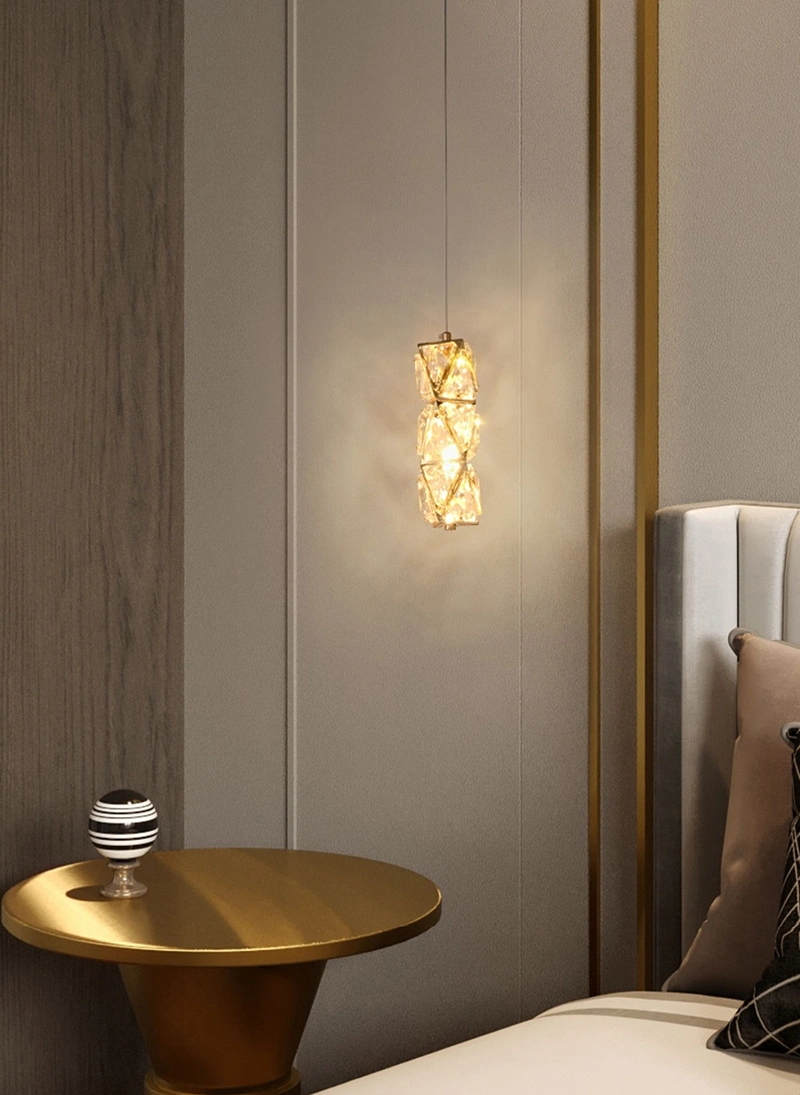 Moderne et minimaliste LED carré K9 Crystal lustre pour intérieur Restaurants