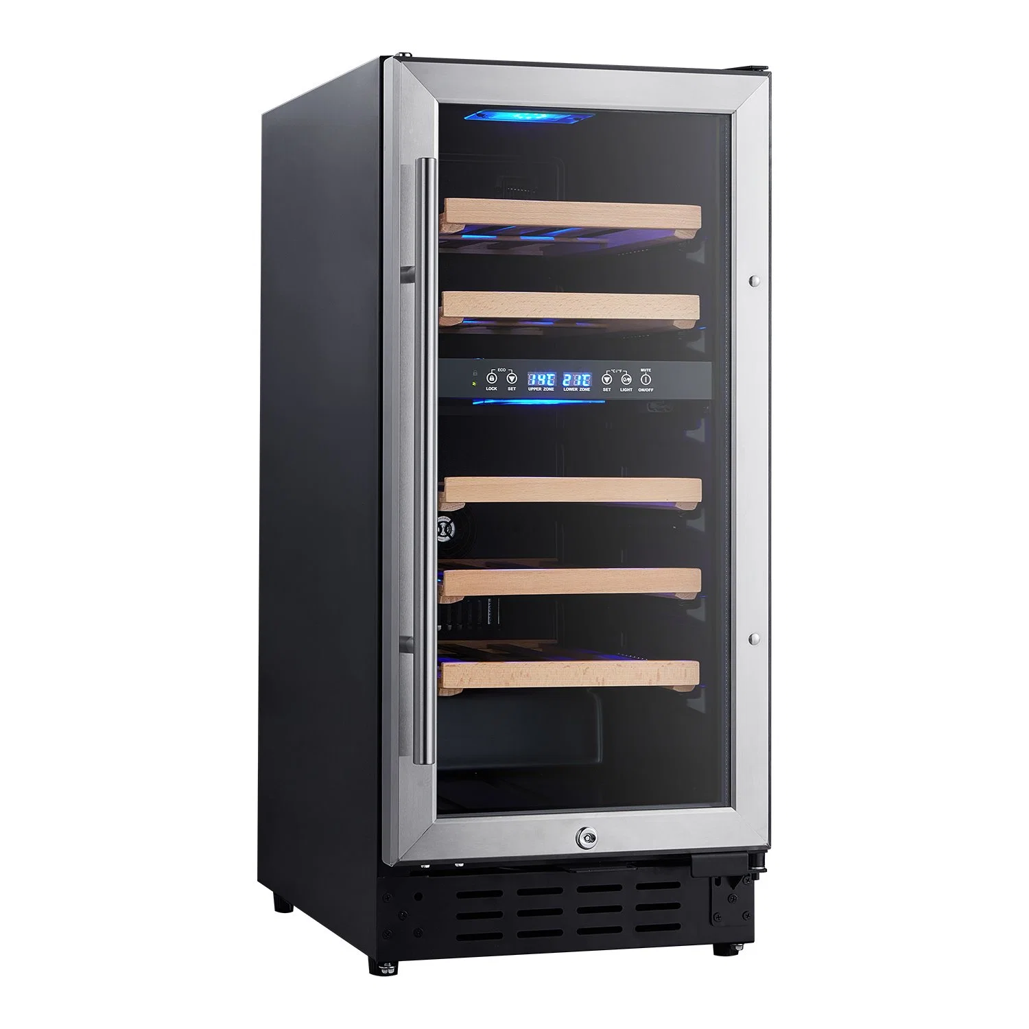 Dual Zone Wine Cooler with 30 Bottles Capacity