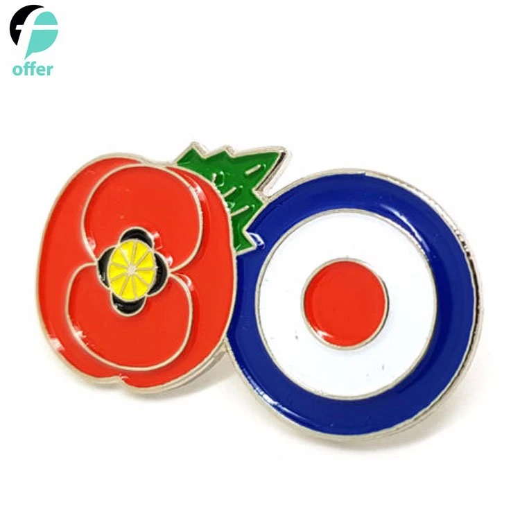 Remembrance Collectible UK Poppy Metal Pin Badges Brooch