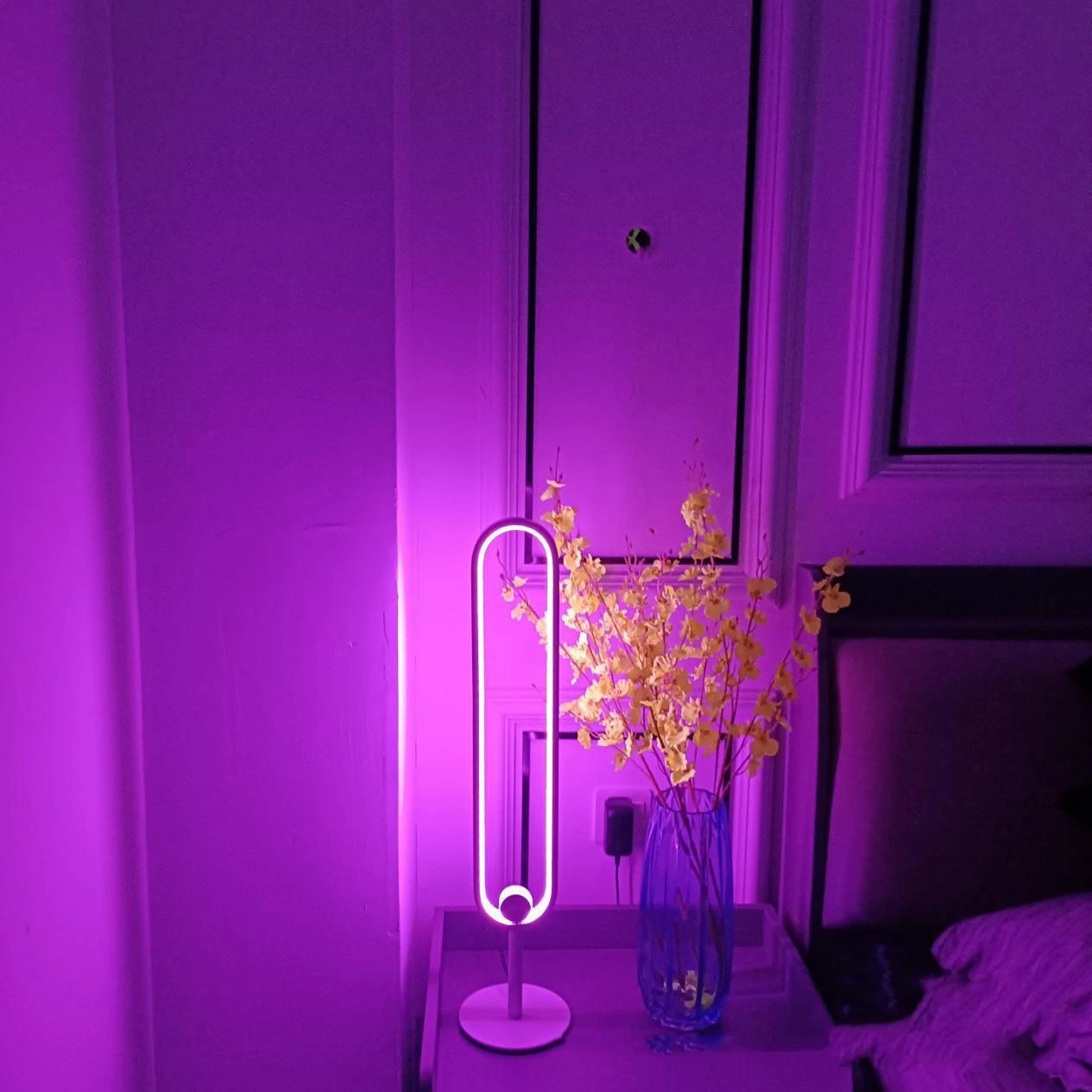 Aluminium-Profilleiste einfarbig oder RGB-Touch-Schalter Ambient Beleuchtung Dekorative Hotel LED Bodenleuchte für Hotel Residetial Zimmer