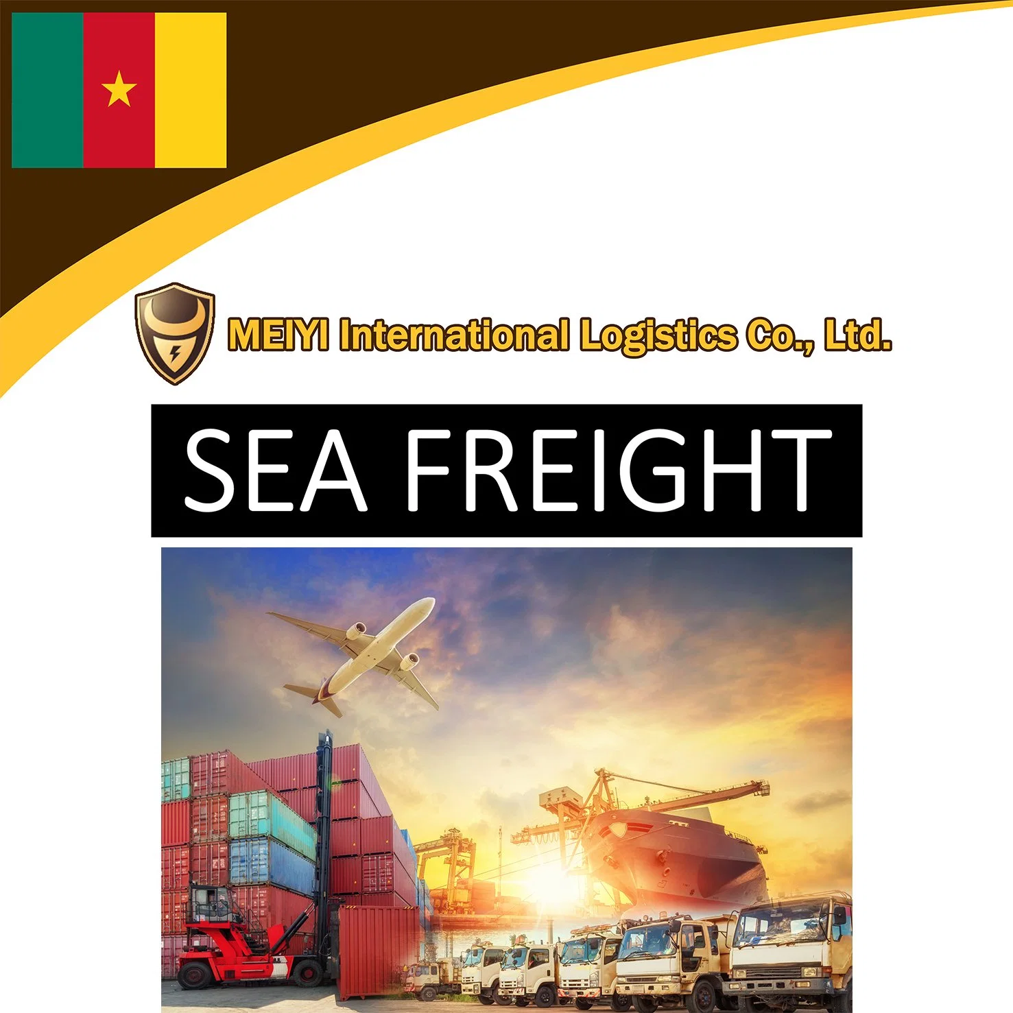 Shipping service from China to Cameroon by sea freight door-door shipment DDP DDU international forwarder