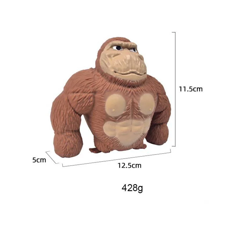 Tiktok New Arrival Novelty Creative Squishy Stress Relief Balls Vent Monkey Gorilla Stress Relief Toys Chimpanzee Toy for Kids