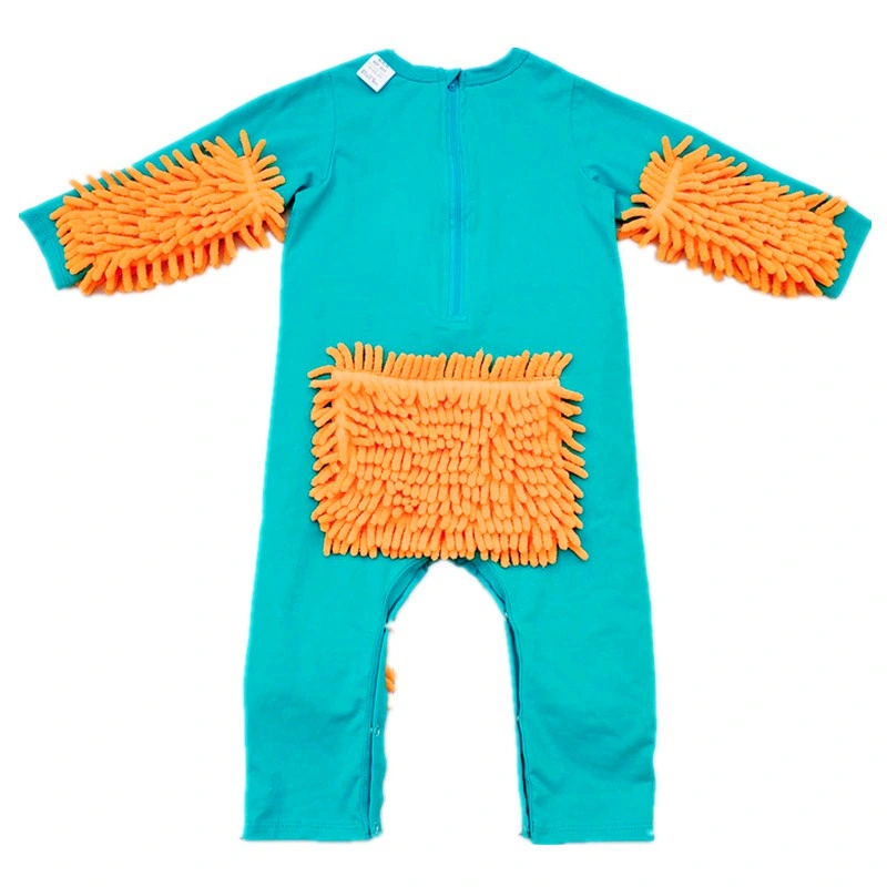 Baby Thin Crawling Clothes with Mop Jumpsuits