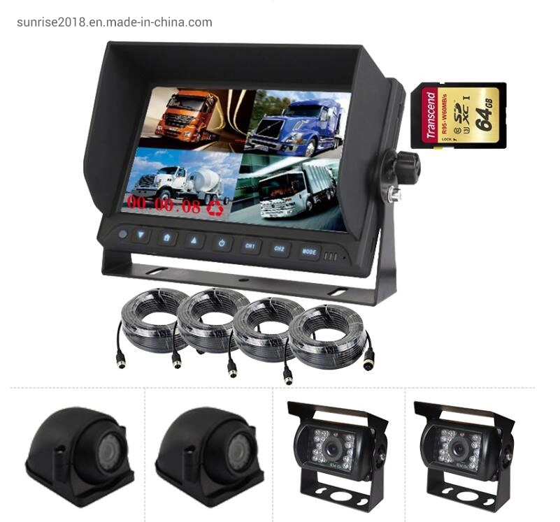 7inch 4CH HD 1080P Car LCD Car Monitor for Bus Truck