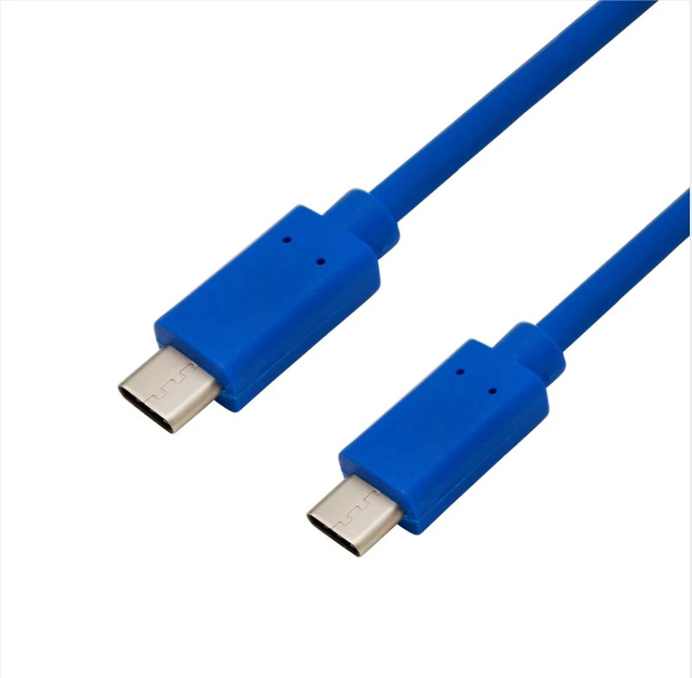 Plastic Injection PVC Braided Cable Type C to Type C USB3.1 for Android Phones Computers Devices Fast Charging Data Sync