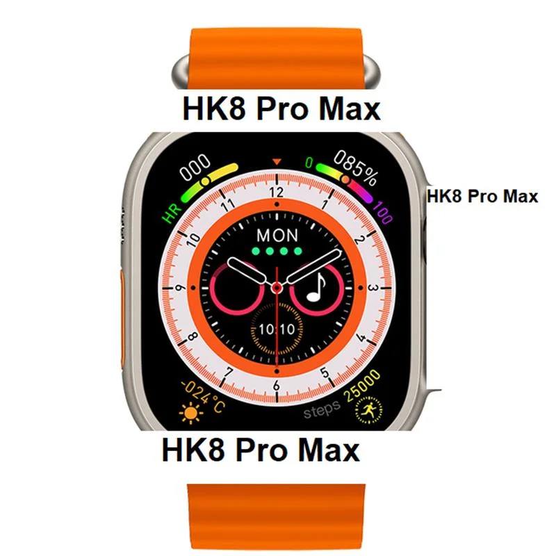 Customized Wholesale/Supplier HK8 Promax Smart Watch 2.12 Inch Big Screen Reloj Intelligent Smartwatch