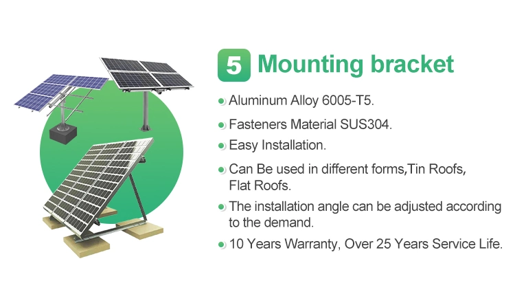 Complete Solar Mounting System Roof off Grid Solar Power System