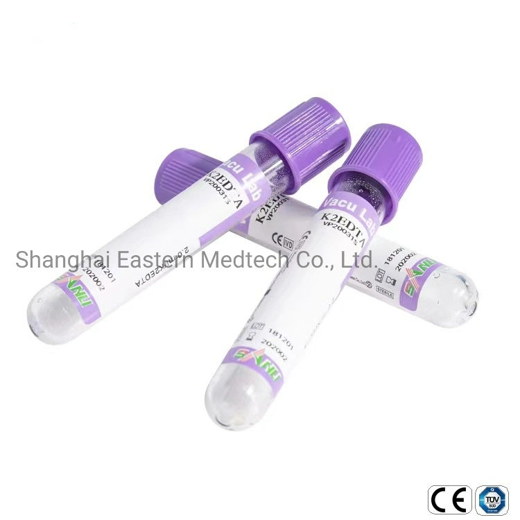 Medical Disposable Products Red Cap Vacuum Plain Blood Collection Tube for Adult with CE ISO
