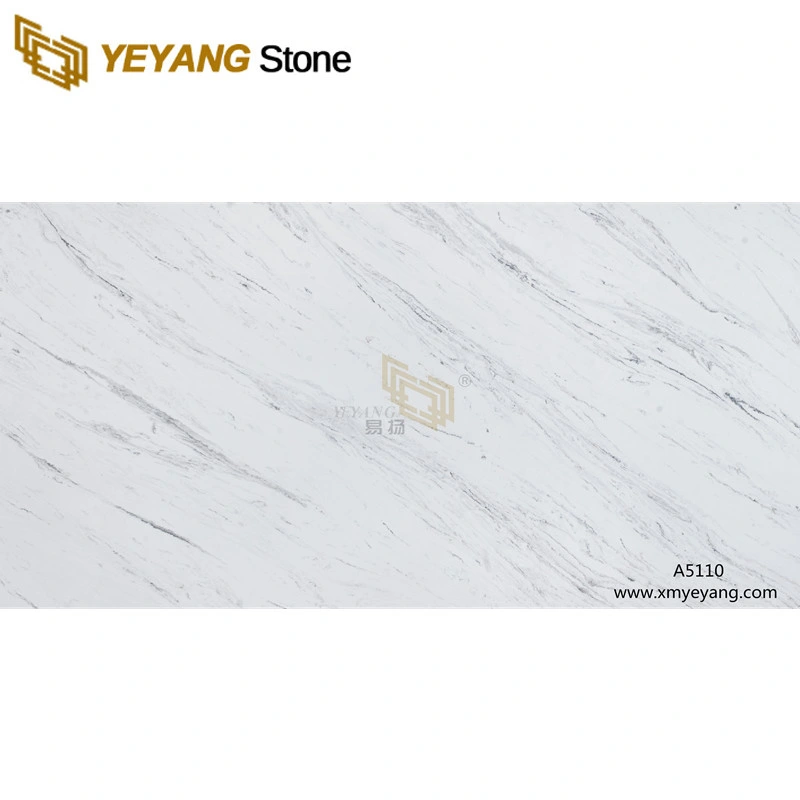 Wholesale/Supplier White Quartz Countertops for Hotel/Commercial/Bar Worktop/Tabletop/Countertop Manufacturer