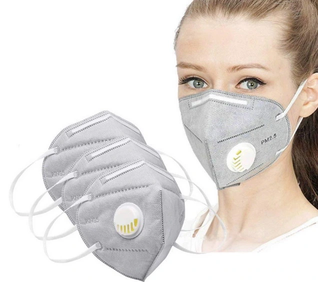 Disposable Grey Color KN95 Masks//Breathing Safety Masks Set for Protection