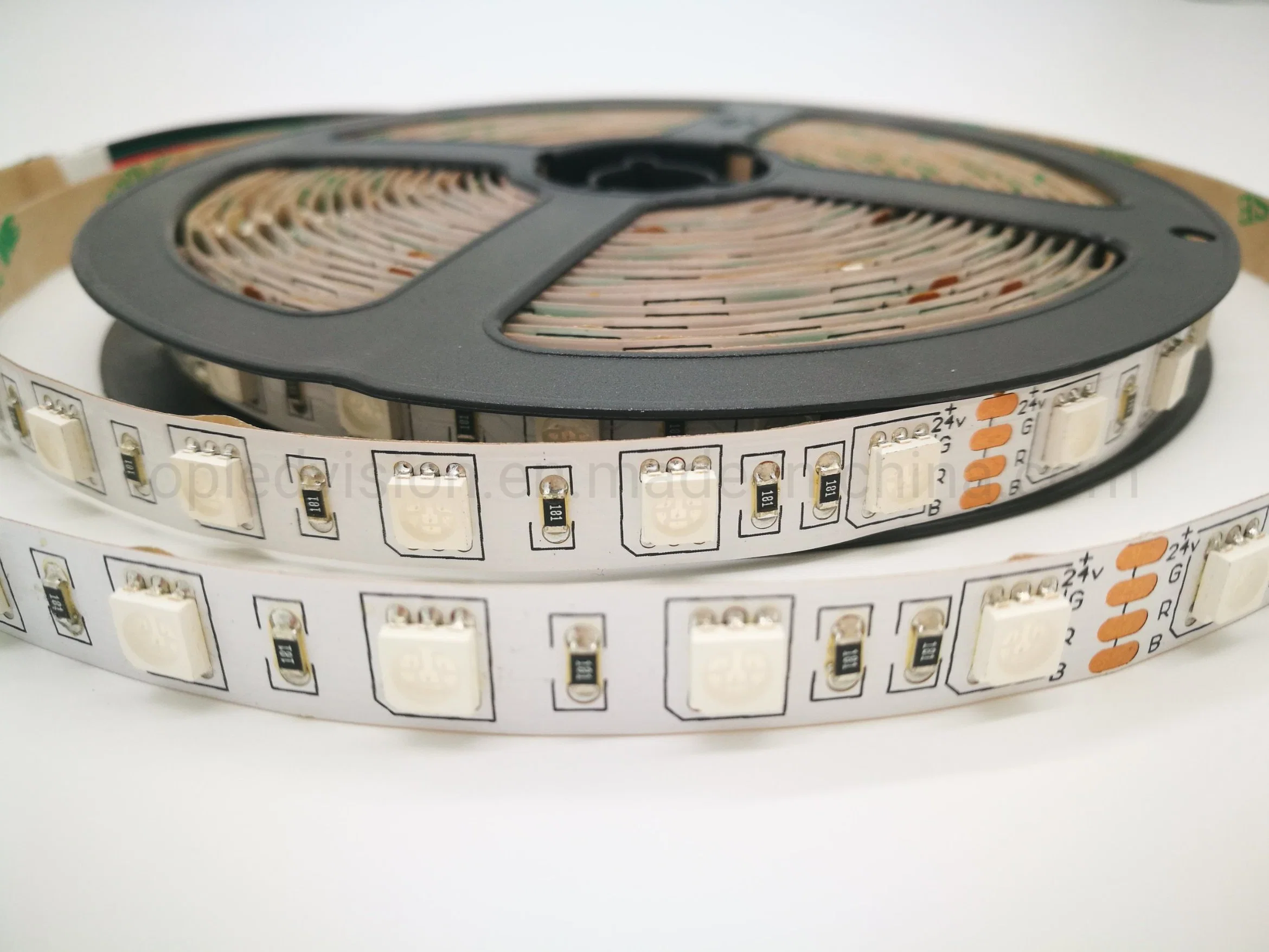 Low Power Consumption SMD5050 60LEDs Ultrathin RGB Flexible LED Strip for Decoration