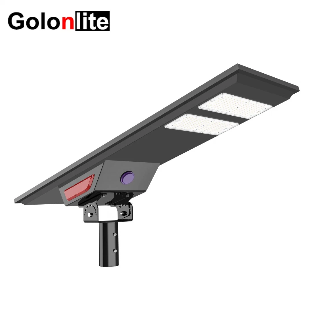 Neu integrierte All in One Aluminium Wasserdicht Outdoor Road Garden LED Solar-Straßenleuchte mit Bewegungssensor Lithium-Batterie