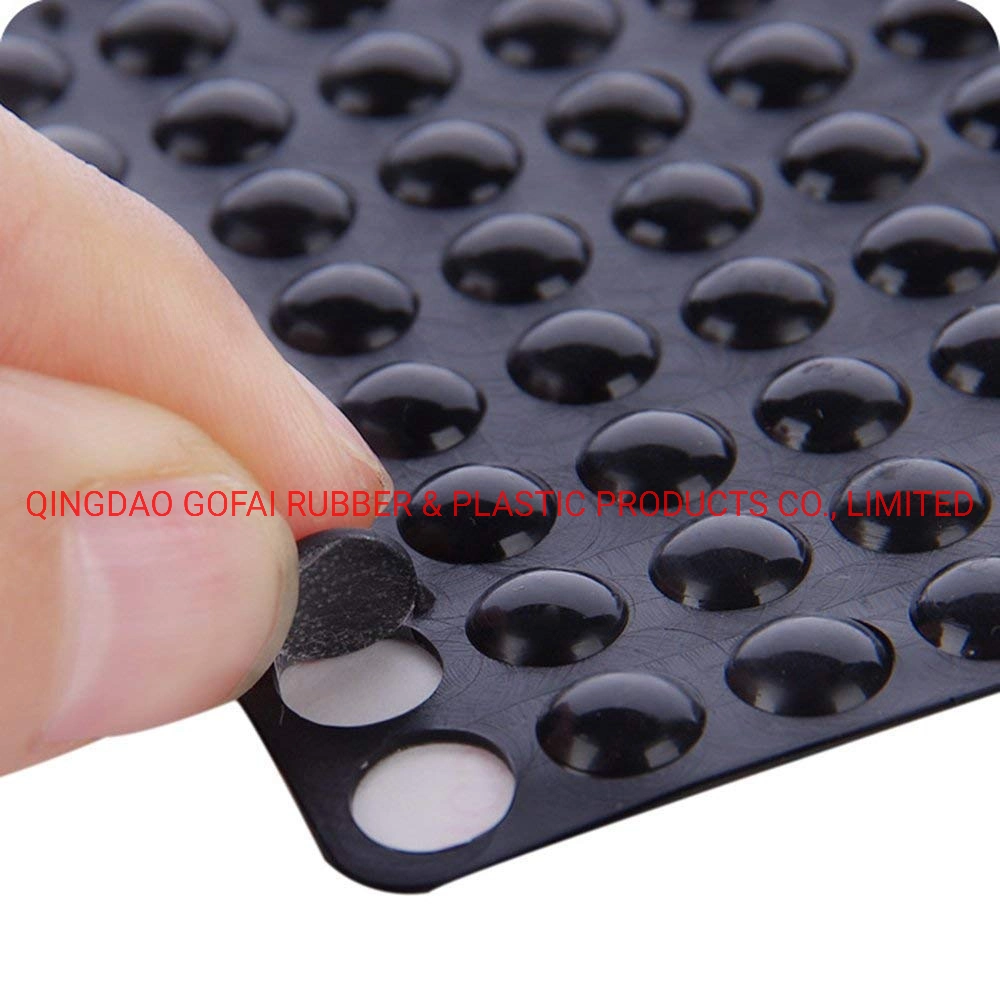 Drum Furniture Soft Self-Adhesive Bumper Dots Mute Pads Anti Vibration Rubber Feet for Wall Protection Furniture Noise Reducing Silicone Rubber Bumpers