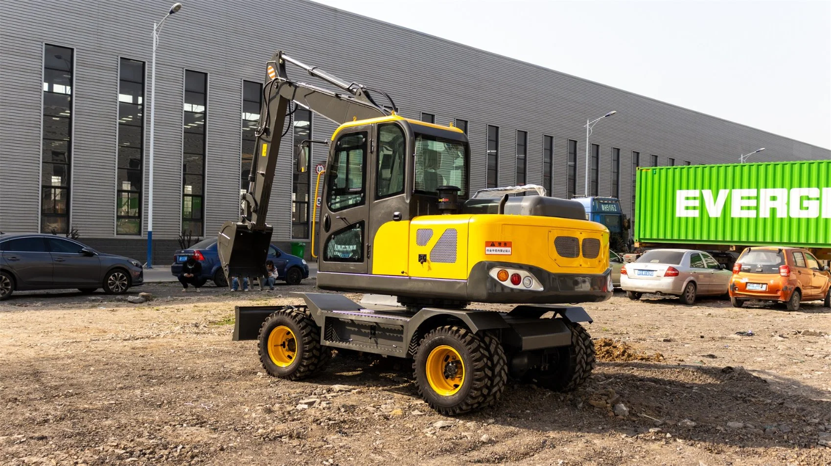 Excavatrices sur roues chinoises 7,5 tonnes 8,5 tonnes en vente chaude