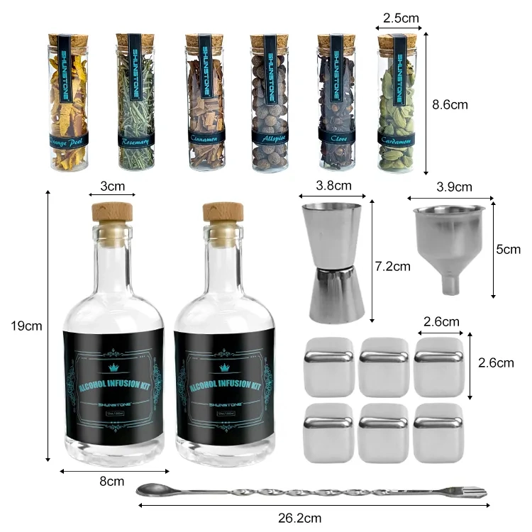 Hechos a mano Productos de Cocina Kit de la infusión de Whiskey artesanía bricolaje Gin Whisky Making Kit