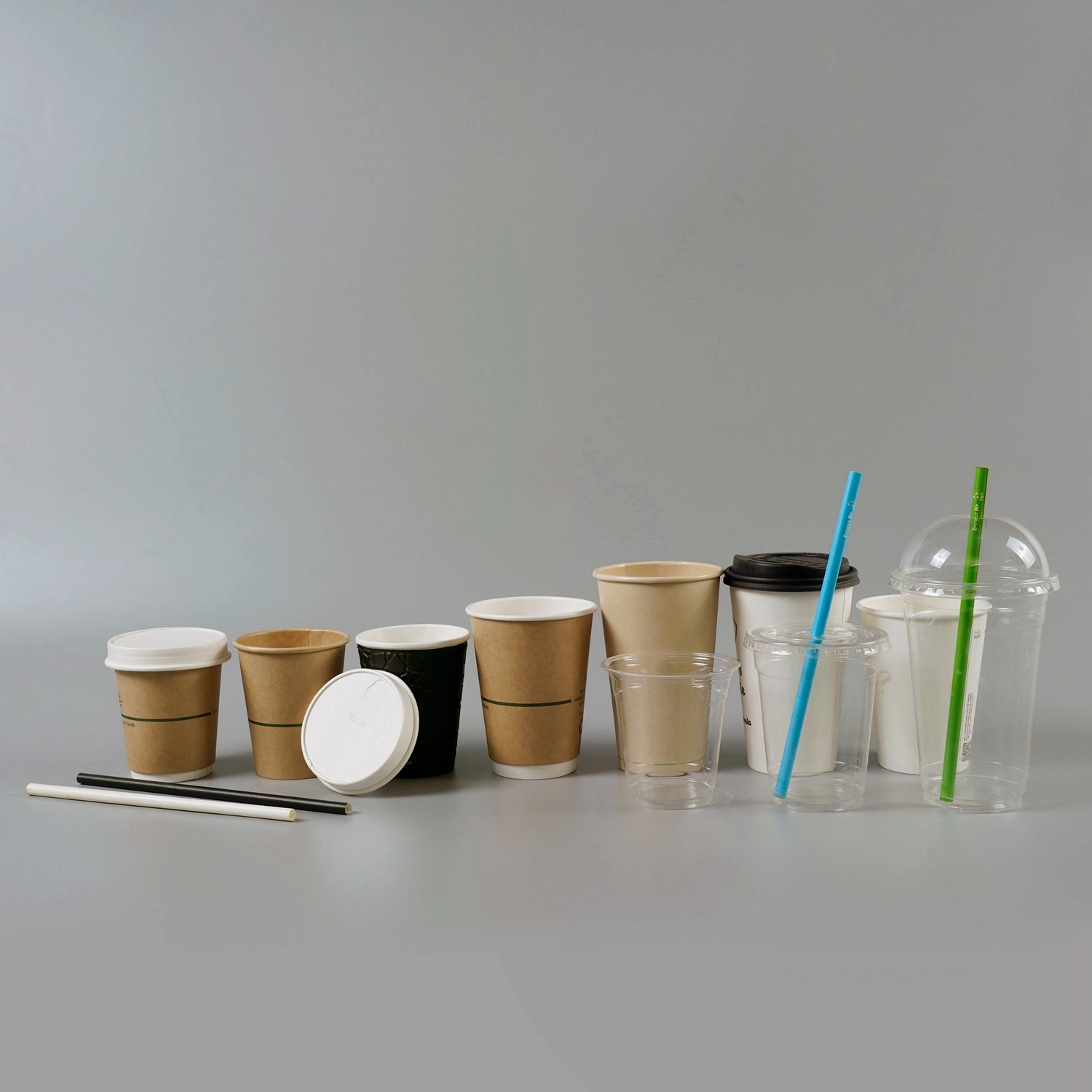 Vaso de papel ecológico biodegradable de 12 oz con revestimiento a base de agua para café/bebidas calientes