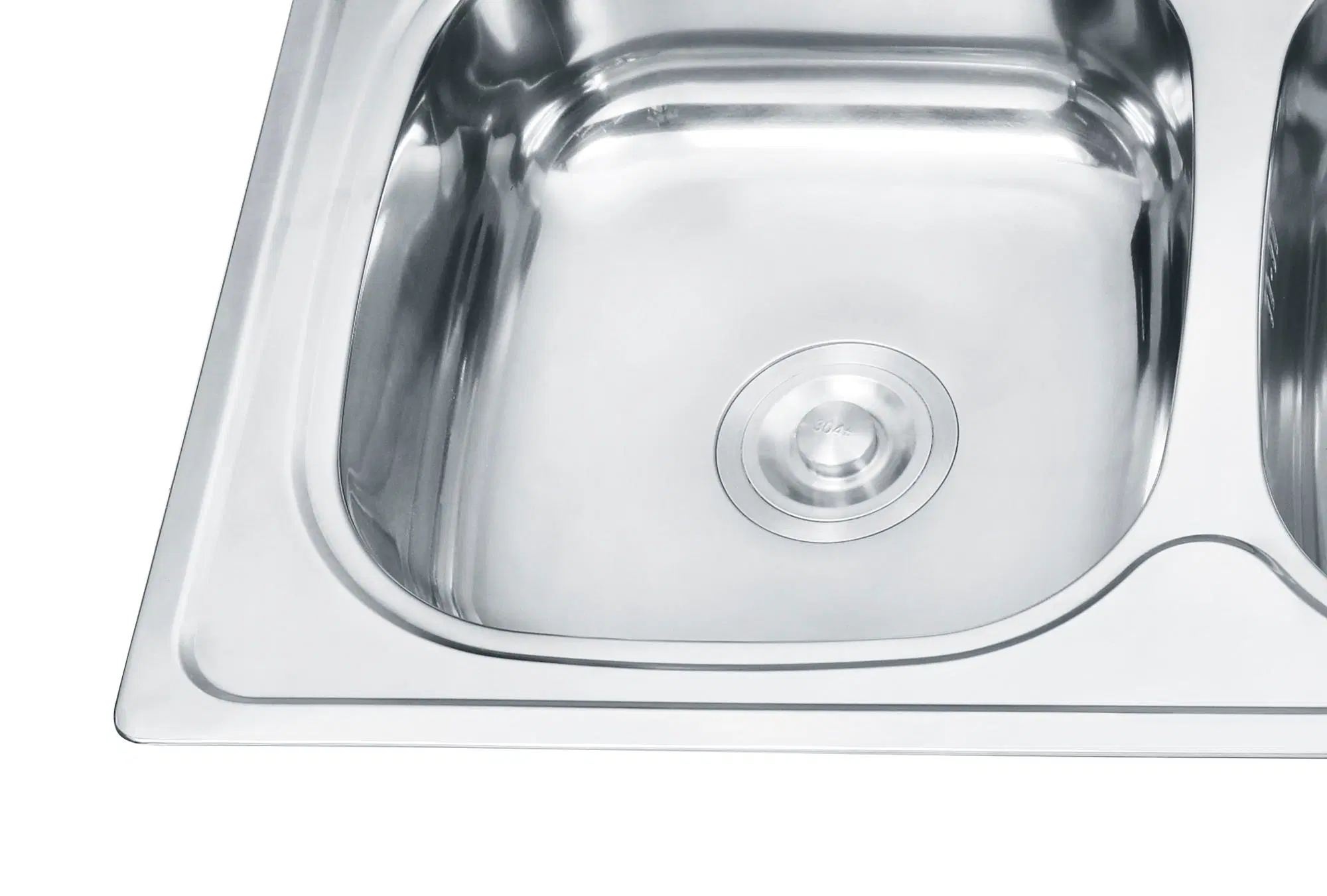 K-12050A Wholesale/Supplier Square Sink Double Bowl SUS304 Stainless Steel Brushed Surface Kitchen Sinks