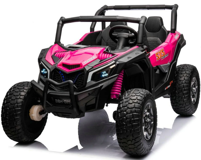 4X4 UTV 24V 2-Seater Electric Car for Big Kids Electric Ride on Toy Truck 4WD EVA Tires Wheels & Real Suspension System
