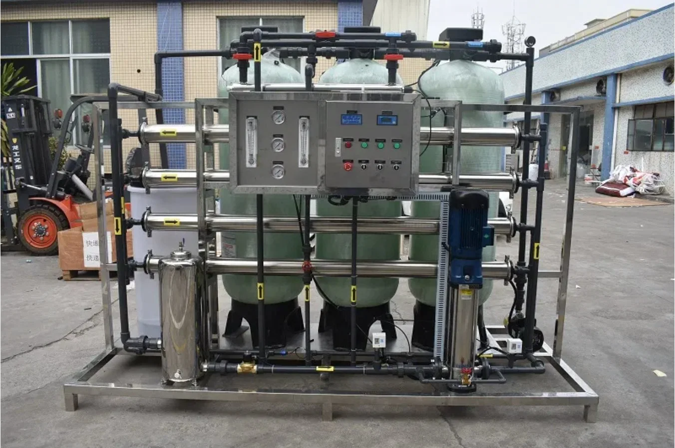 2000lph Reverse Osmosis Water Treatment Equipment / Water Purification Equipment