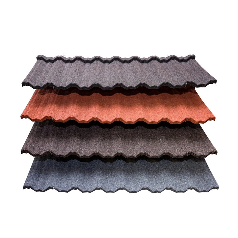 1340*420mm China Roof Tile Galvanlume Stone Coated Metal Roofing Materials Tiles Roof Sheet