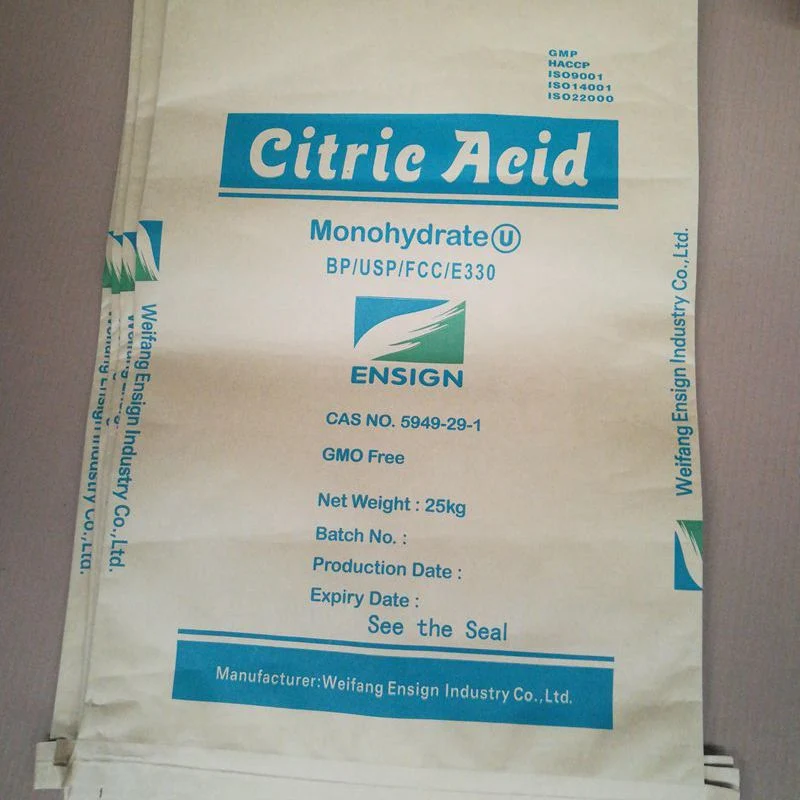 China Manufacturer Supply CAS: 5949-29-1 Citric Acid Monohydrate