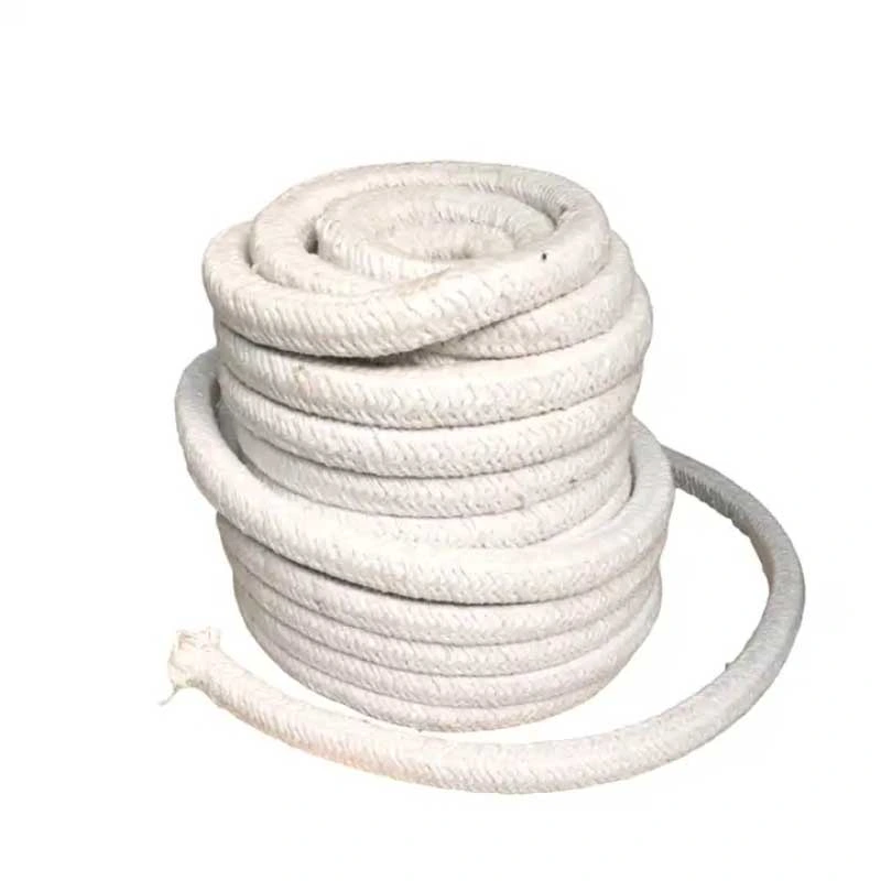 De alta temperatura resistente tejido de fibras textiles de la cuerda de fibra cerámica de aislamiento térmico para la junta de puerta de cocina