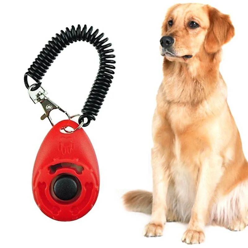 Pet Training Clicker, Whistle -Training Behaviour Aids Accessories for Puppies with Lanyard - Barking Control Device