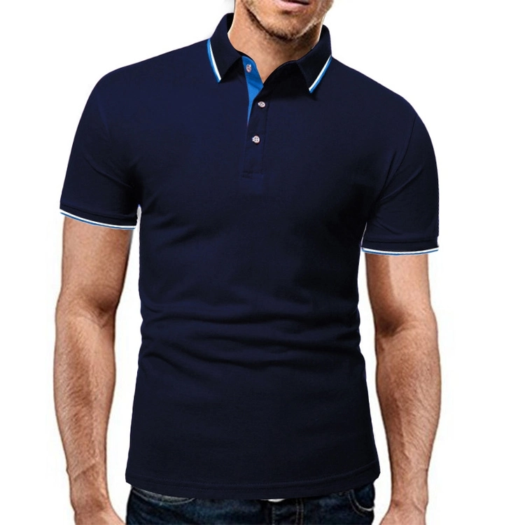 Usine de conception moderne de vente chaude de coton pour hommes à l'aise High-End T-shirt Polo Shirt