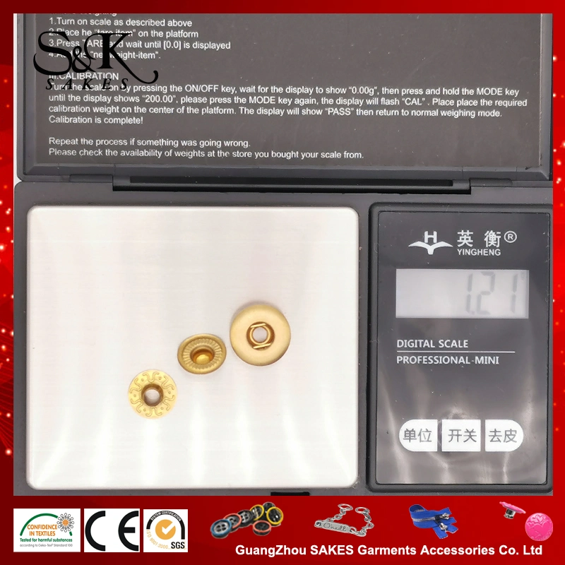 Wholesales 12mm & 14mm Brass Quality Snap Button Under 3 Parts