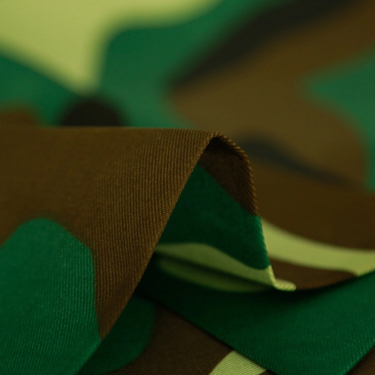 Factory Supply 65% Polyester 35% Cotton Tc Dyed Work Uniform Camouflage Fabric