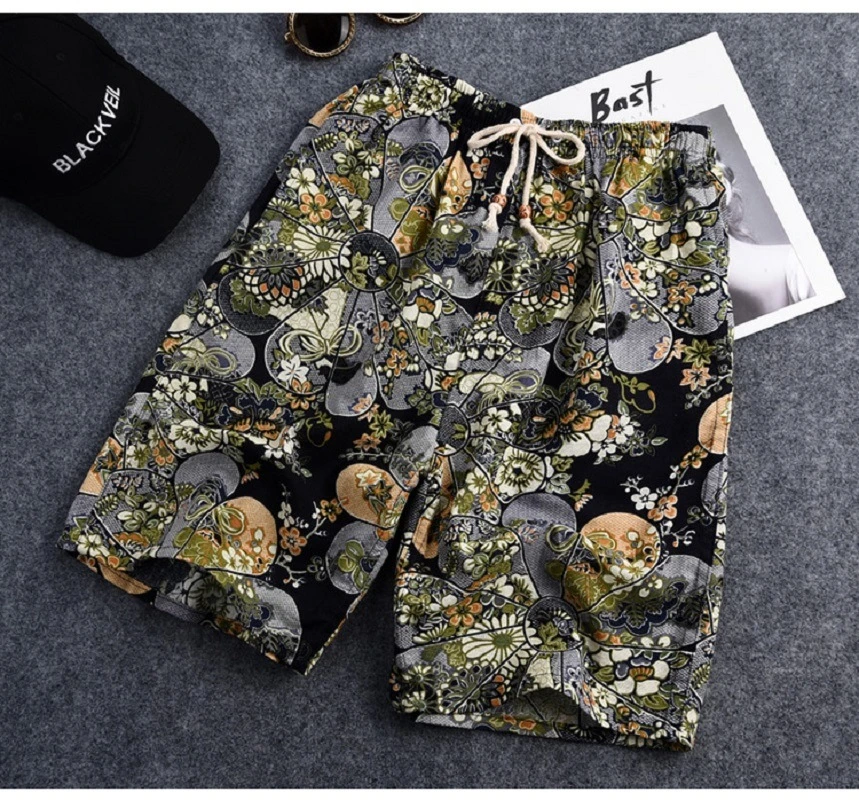 Shorts Swimming Board Pants Drawstring Quick Dry Elastic Waist Summer Clothing for Beach Bl14424