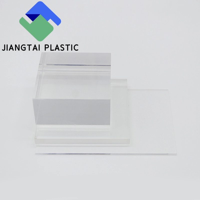 Jiangtai barato plástico Plexiglass transparente de plástico dobrando Plexiglass Perspex Gravura de folhas de plástico