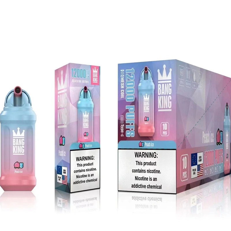 Desechable Bang King 12000 Puffs VAPE 650mAh batería 20 sabores 23ml vaporizador líquido