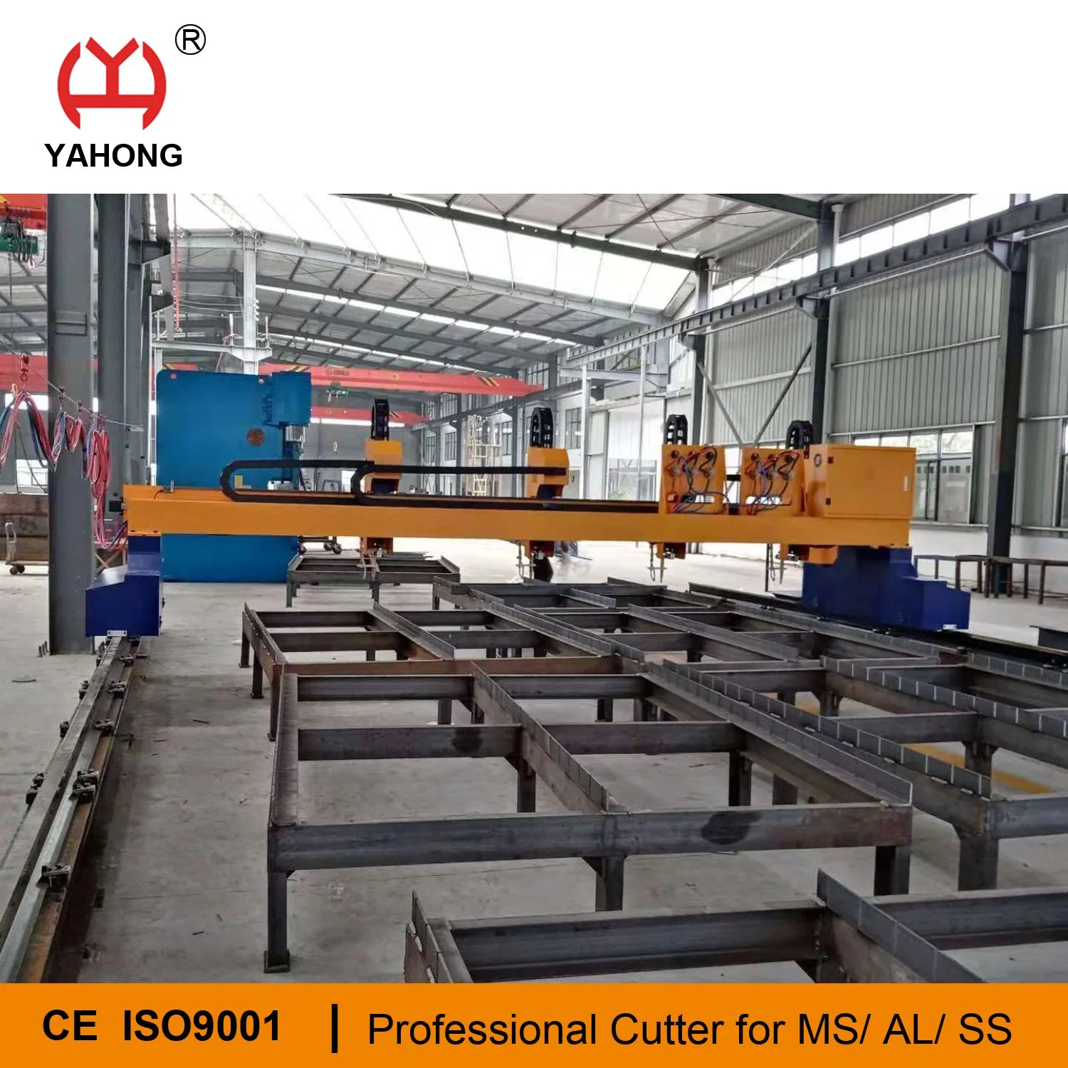 Multi-Heads Gas Cutting Machine with Auto Nesting Software