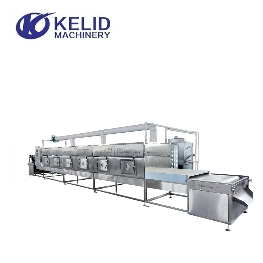 Fully Automatic Microwave Sterilizing Mung Beans Puffing Machine