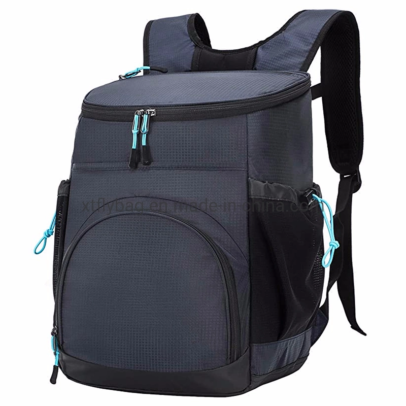 Cómoda mochila duradera para el almuerzo Mochila nevera aislada almacenamiento de comida Picnic Bolsa térmica para caminatas bebida y bolsa de entrega de comida para Camping